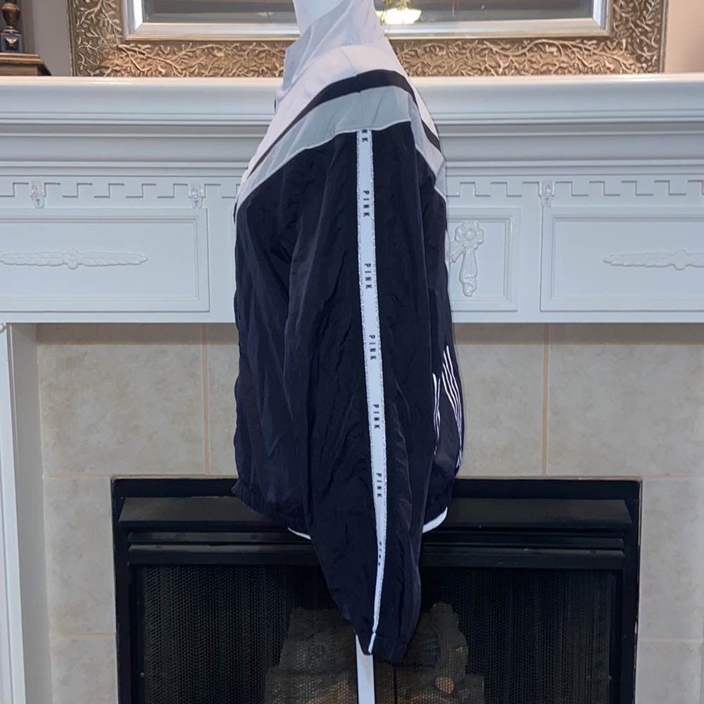 Pink Victoria’s Secret Black and Gray Windbreaker - Picture 3 of 8